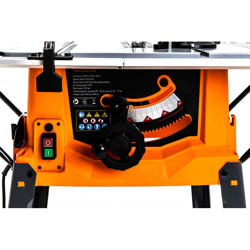 Циркулярна пила TS250, GTM 1,8кВт, 254х30х2,8/36 зубів