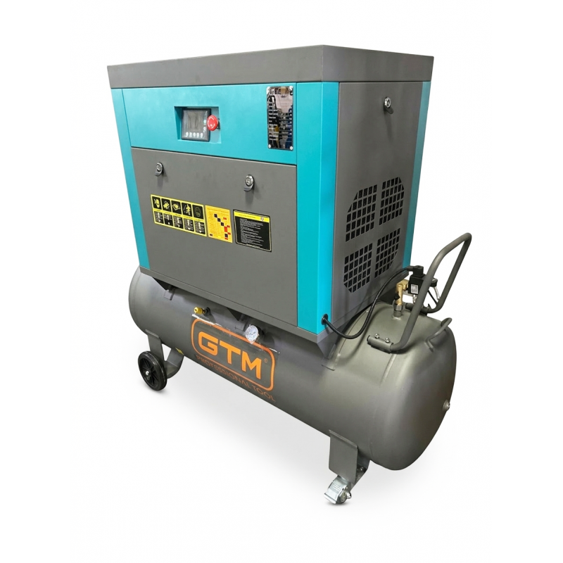 Компрессор винтовой рес-300л GTM 1000л/мин 7,5кВт 8бар 380В/инвертор/кожух