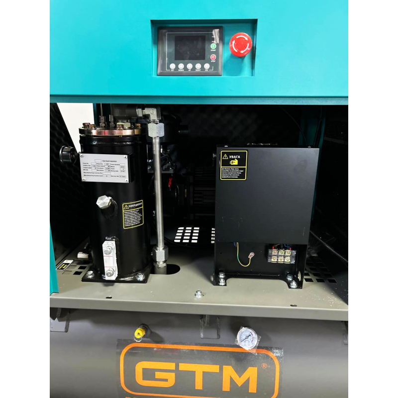 Компрессор винтовой рес-300л GTM 1000л/мин 7,5кВт 8бар 380В/инвертор/кожух