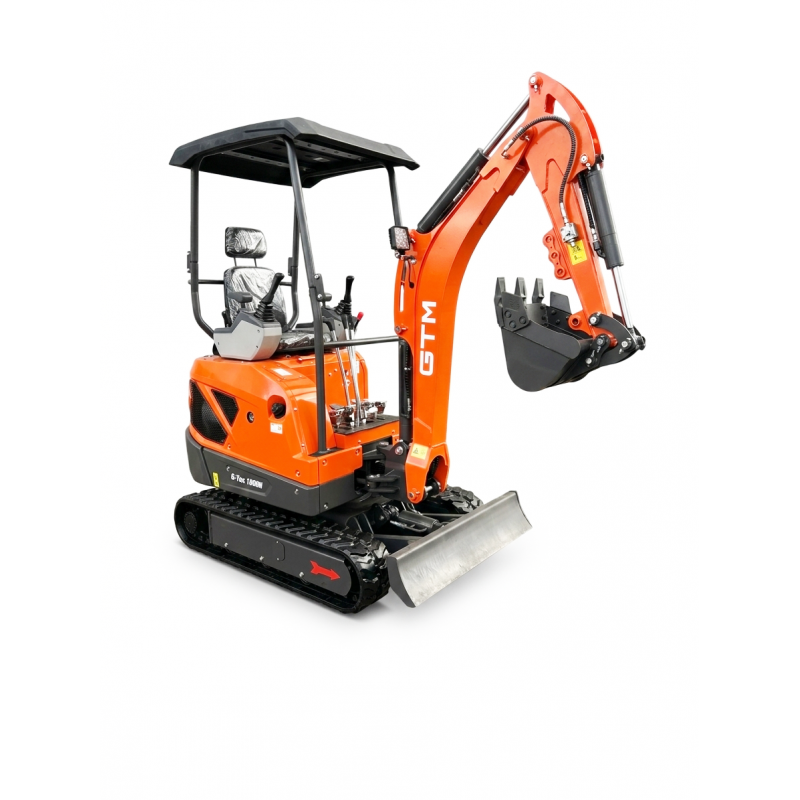 Миниэкскаватор гусеничный 1800кг/2,13м гл.копание/дизель 25л.с GTM