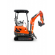 Миниэкскаватор гусеничный 1800кг/2,13м гл.копание/дизель 25л.с GTM