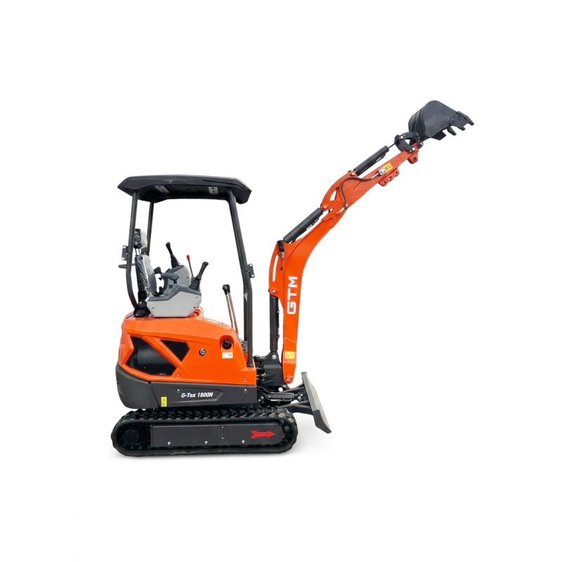 Миниэкскаватор гусеничный 1800кг/2,13м гл.копание/дизель 25л.с GTM