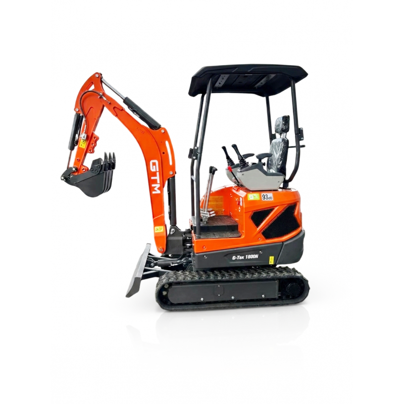 Миниэкскаватор гусеничный 1800кг/2,13м гл.копание/дизель 25л.с GTM