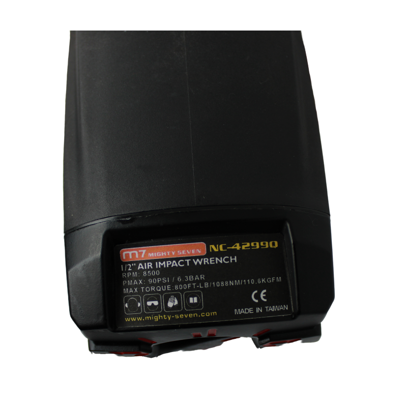 Пневмогайковерт 1/2" 1088Нм 8500об/мин композит. Корпус Mighty Seven