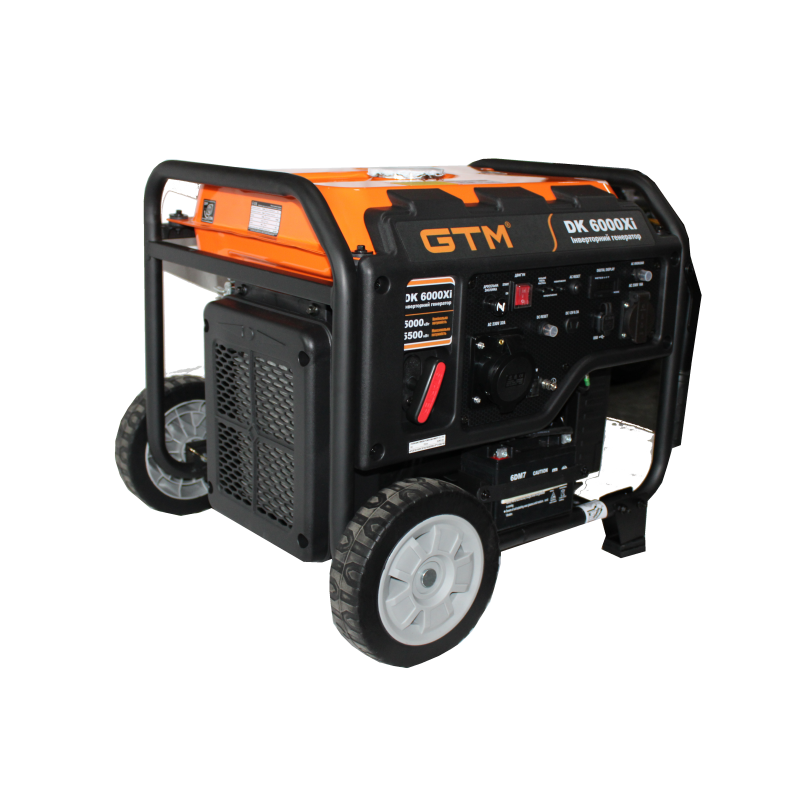 Генераторная установка инверторная открытая GTM DK6000Xi, 5,0 кВт ном. мощ., 230В, 50Гц,Ручн.Старт/Электростарт