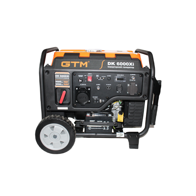 Генераторная установка инверторная открытая GTM DK6000Xi, 5,0 кВт ном. мощ., 230В, 50Гц,Ручн.Старт/Электростарт