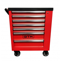 Візок інструментальний (тумба) на колесах GTM 7 відділень + бокове відділення