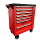 Візок інструментальний (тумба) на колесах GTM 7 відділень + бокове відділення