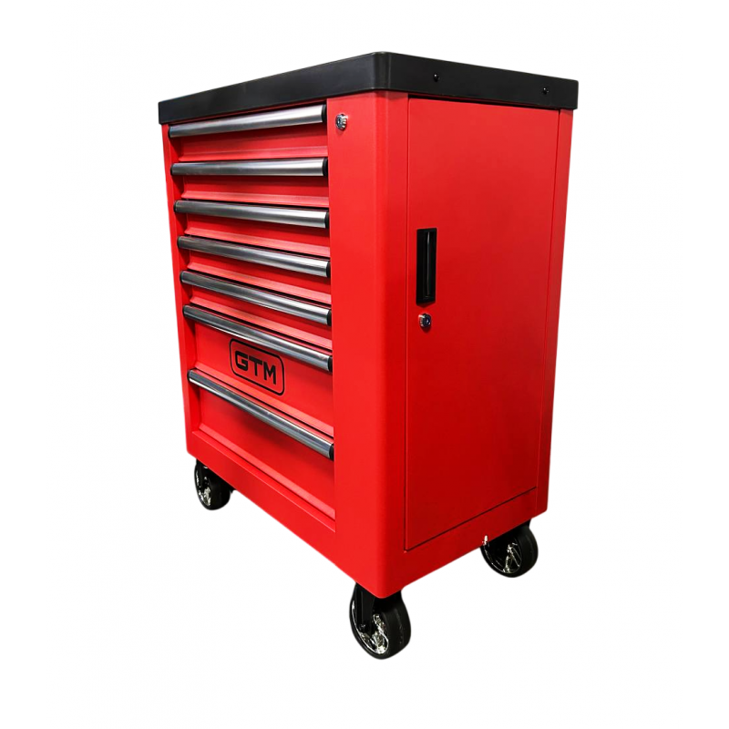 Візок інструментальний (тумба) на колесах GTM 7 відділень + бокове відділення