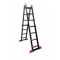 Лестница-телескоп GTM раскладной анодированный алюминий 1.14-4.0м