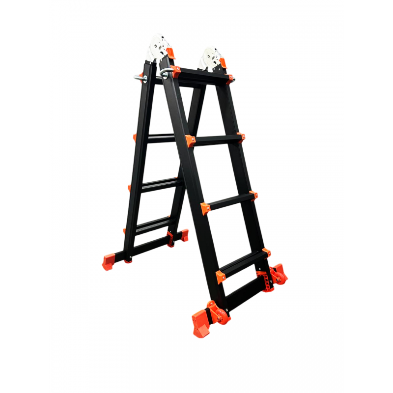 Лестница-телескоп GTM раскладной анодированный алюминий 1.14-4.0м