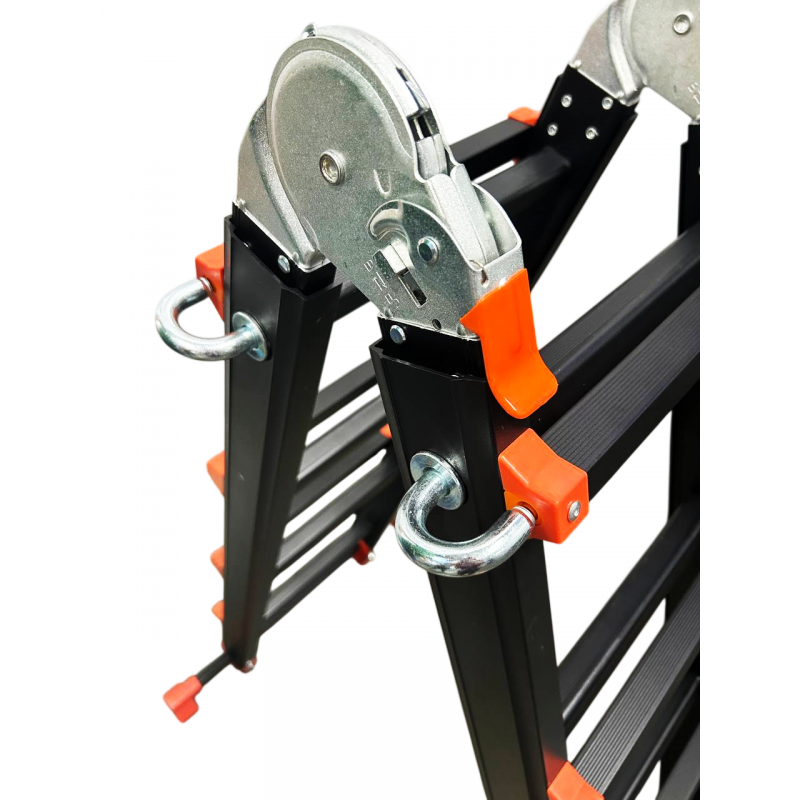 Лестница-телескоп GTM раскладной анодированный алюминий 1.14-4.0м