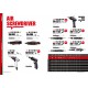 Пневмошуруповерт 1/4" 5-45 Нм 8000об/мин прямой Mighty Seven