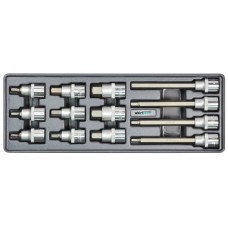 Набір головок зі вставкою Hex 5-19мм 1/2