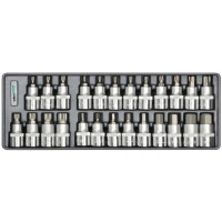 Набор головок со вставкой Hex, Torx, Spline 1/2" 25ед ложемент