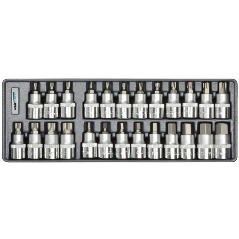 Набір головок зі вставкою Hex, Torx, Spline 1/2" 25од ложемент