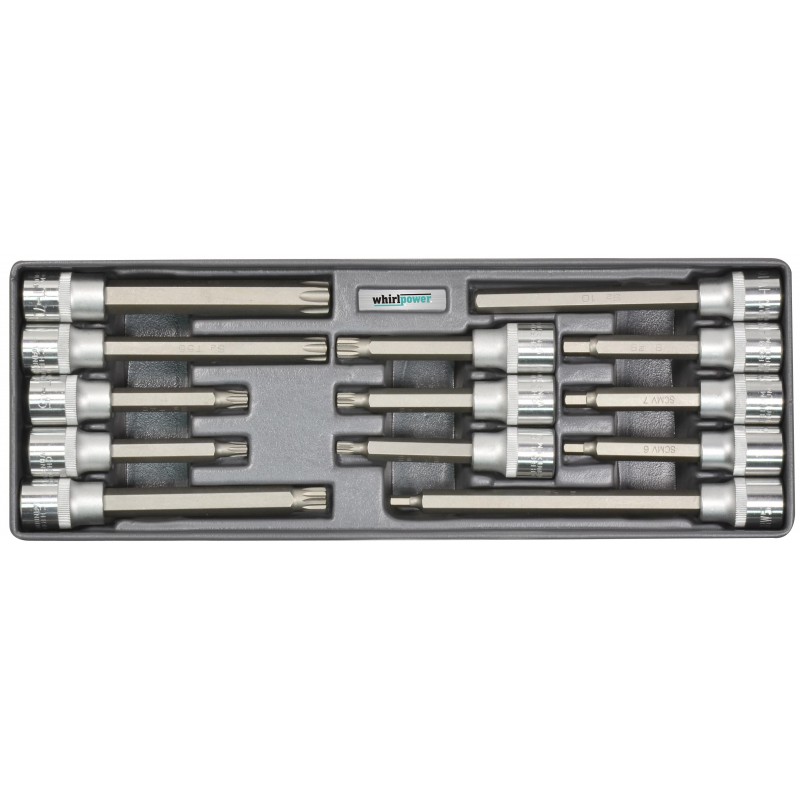 Набір головок зі вставкою Hex,Torx,Spline 1/2" 13од ложемент