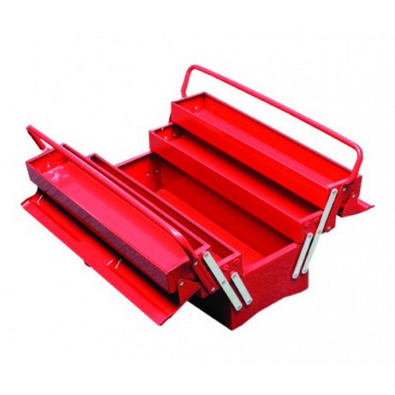 Ящик для інструменту GTM 45*20*20см металевий/5 відділень