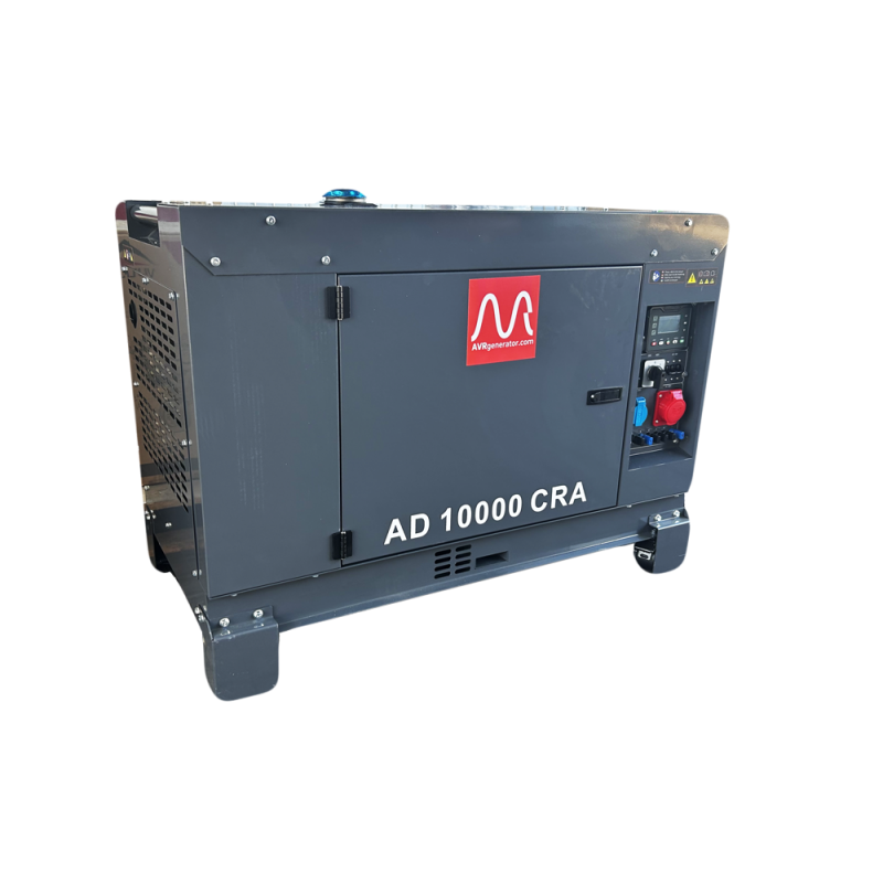 Генератор AD10000CRA дизель 3ф-9,0кВА, 1ф-7,2кВт бак-25л, эл.старт