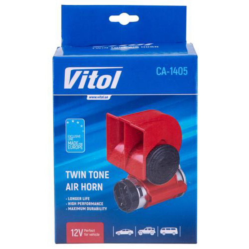 Сигнал пневматический CA-1405/VITOL/12В/красный