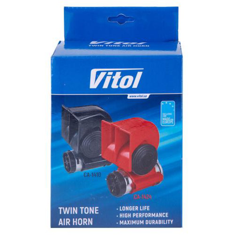 Сигнал пневматический CA-1410/VITOL/12V/черный.