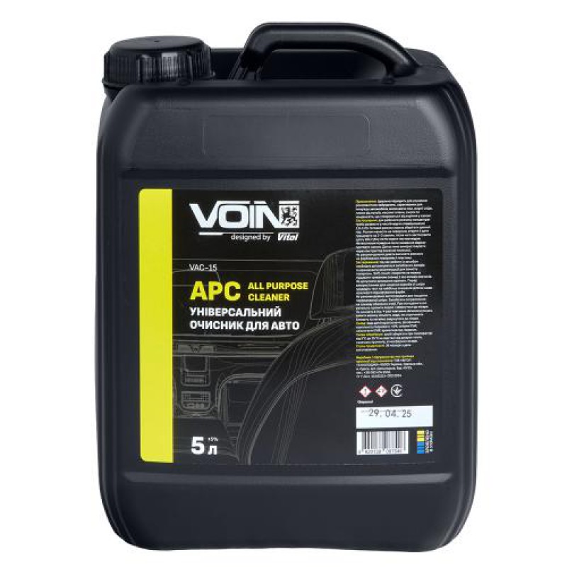 Хімчистка салону / Універсальний очисник для авто APC - All Purpose Cleaner 5л концентрат (хімчистка, очищувач)