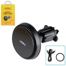 Держатель мобильного телефона VOIN UHV-0606, магнитный с беспроводной зарядкой 15W, на дефлектор