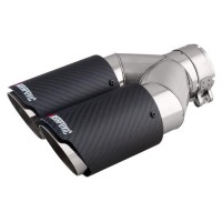 Насадка на глушник НГ-1135A Akrapovic matte, внутр.d 64мм/довж. 236мм/2*зовн.d 76мм
