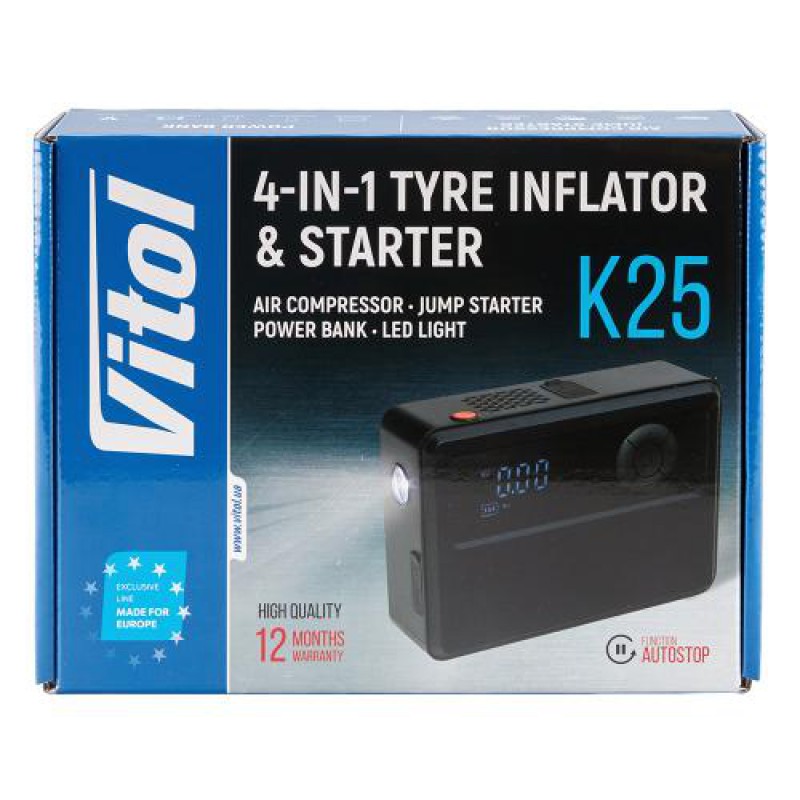 Компресор 'ViTOL' K-25 4in1/14.8V/22.2wh/6000mAh