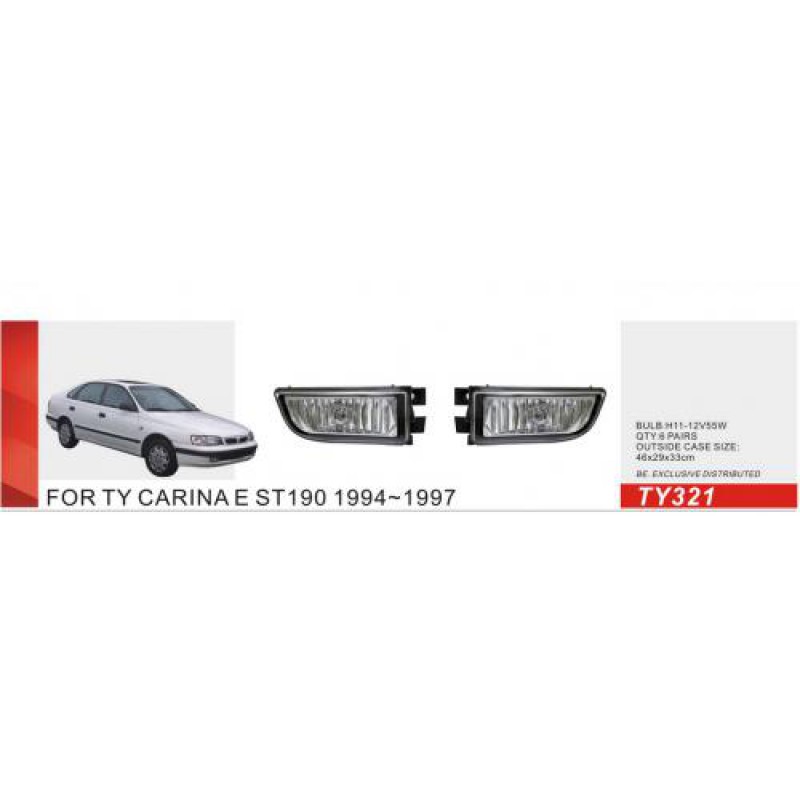 Фари дод. модель Toyota Carina E/ST190 1994-97/TY321/H3-12V55W