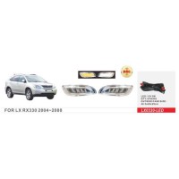 Фары доп. модель Lexus RX 350 2004-09/LX0330-LED/DRL-12V3W/эл.проводка