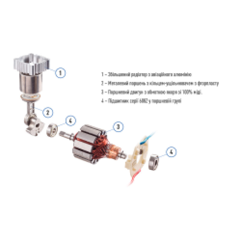 Компресор 'ViTOL' K-70 150psi/25Amp /90л/2 циліндра /шланг 1,0+5,0м/клеми Компресор 'ViTOL' K-70 150psi/25Amp /90л/2 циліндра /шланг 1,0+5,0м/клеми