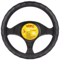 Чохол на кермо VLOD-L06 BK S чорний/БО/шкіра один шов Чохол на кермо VLOD-L06 BK S чорний/БО/шкіра один шов