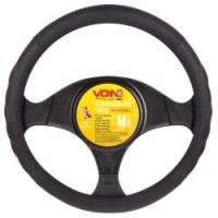 Чохол на кермо VLOD-L283 BK/RD M чорно-черв./БО/перф/шкіра Чохол на кермо VLOD-L283 BK/RD M чорно-черв./БО/перф/шкіра