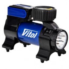 Компресор 'ViTOL' K-22 100psi/14Amp/37л/Ліхтар/Автостоп/прикурювач