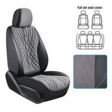 Набор чехлов V-8863 Gy/Bk пол-к-т экокожа серо-черные