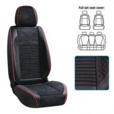 Набор чехлов V-8866 Bk/RdL полн кол-т экокожа черные