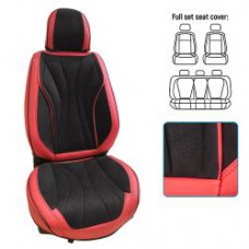 Набор чехлов V-9101 Bk/Rd пол-к-т экокожа черно-красные