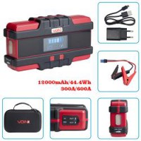Пуско-зарядний пристрій VOIN JS-600 12000mAh/44,4Wh/12V START-300A/600A/ліхтар