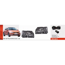 Фари дод. модель VW Polo 6 2017-21/VW-0810/H8-12V35W+LED-6W/6W/FOG+DRL+TURN/eл.проводка