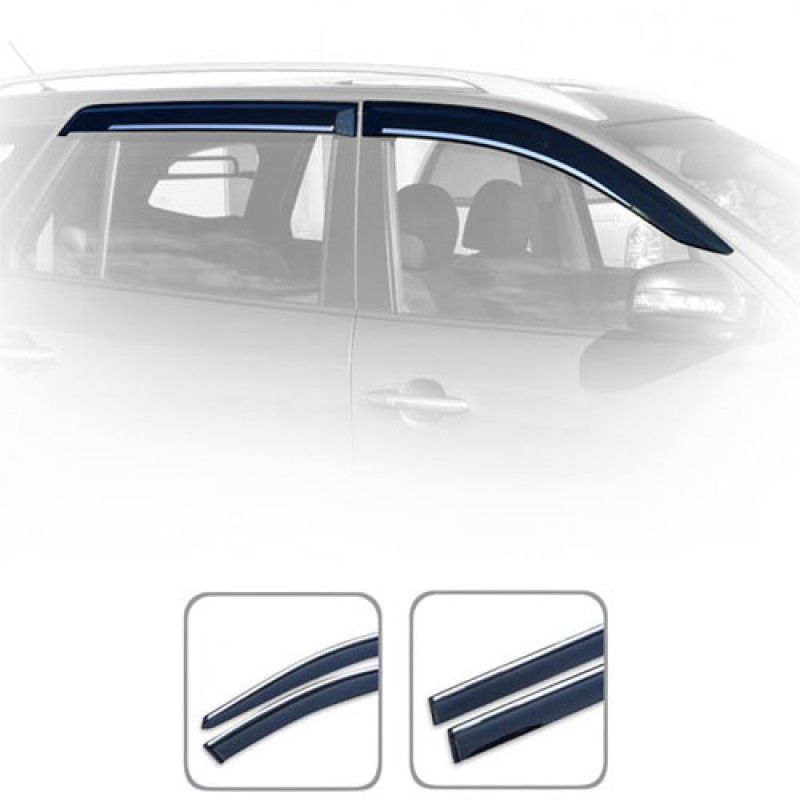 Дефлектори вікон BMW X5 F15 2013-2019 з Хром Молдінгом