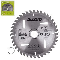Alloid. Диск пильный по дереву с твердосплавными напайками 180х25,4/22,2мм, 40 зубов