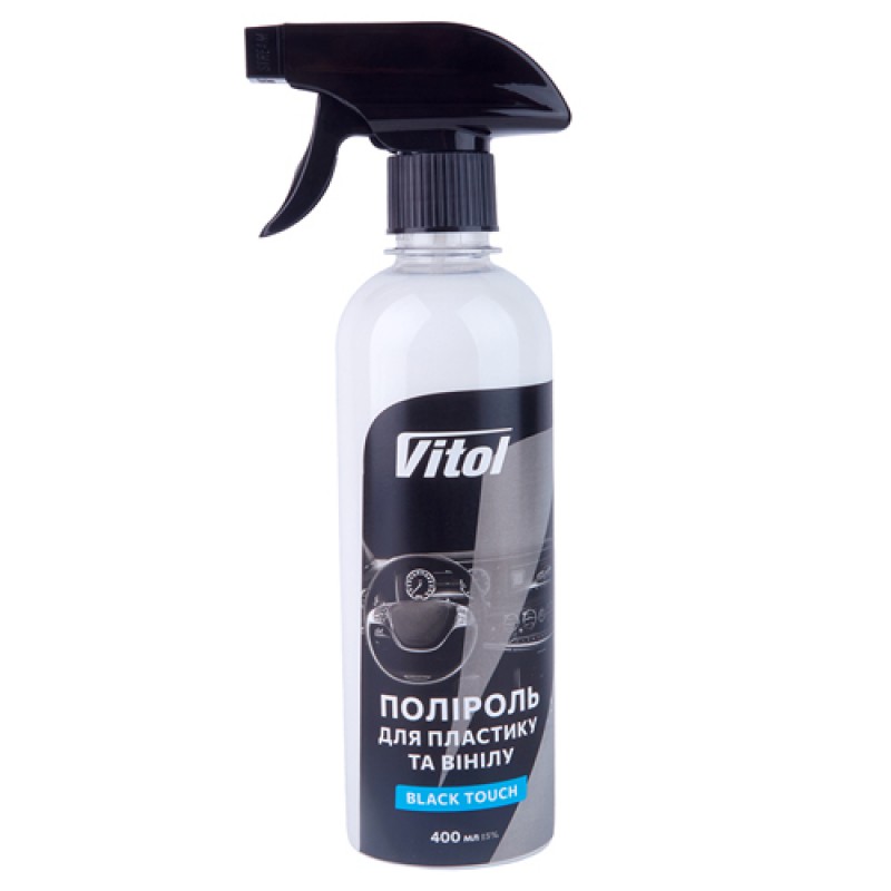 Поліроль для пластику та вінілу VITOL 400 мл Black Touch