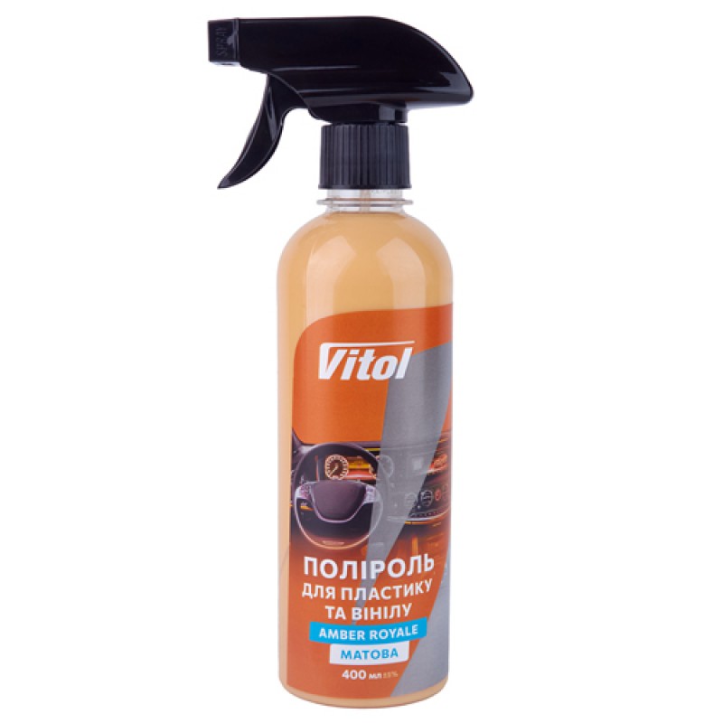 Поліроль для пластику та вінілу VITOL матова 400 мл Amber Royale