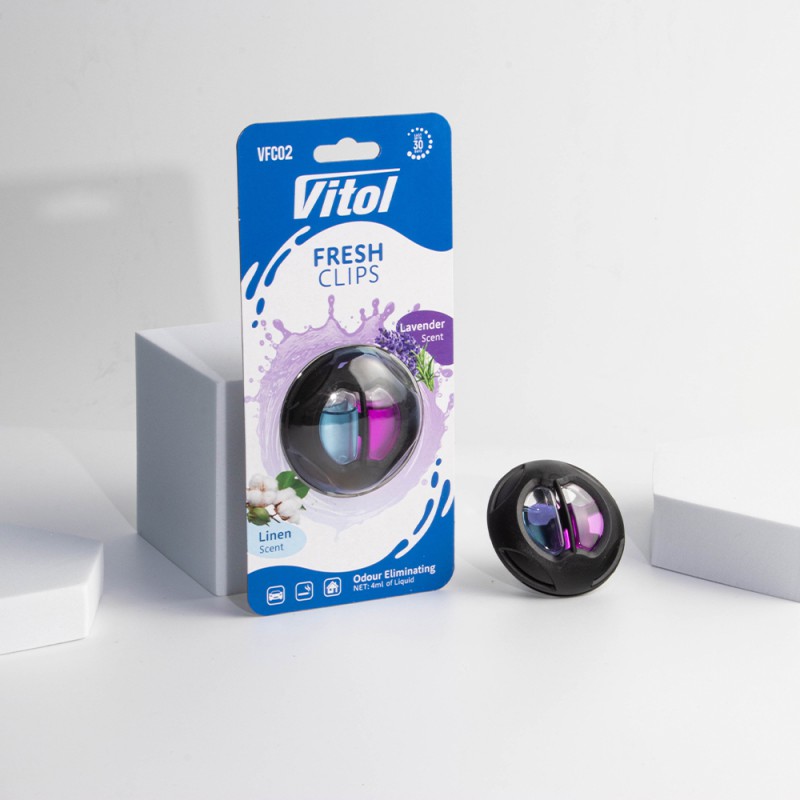 Освіжувач повітря Vitol Fresh Clips Linen +Lavender