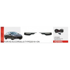 Фари дод. модель Honda Accord/2016-17/HD-986L/U.S TYPE/ел.проводка