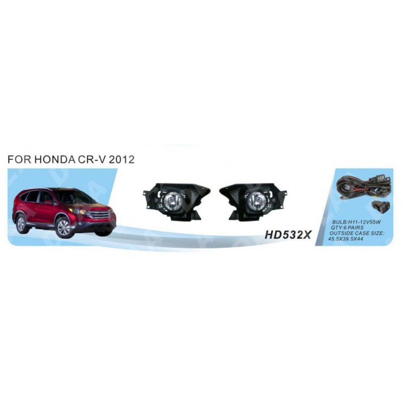 Фари дод. модель Honda CR-V/2012-14/HD-532X/ел.проводка