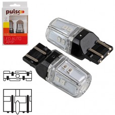 Лампа PULSO/габаритні/LED 7443/W3x16q/12SMD-2835/2контакта/9-36v/120/50lm/RED