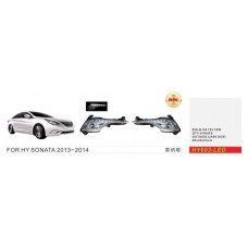 Фари дод. модель Hyundai Sonata/2012-14/K.R TYPE/HY-603L/H8-12V35W+LED-4W/FOG+DRL