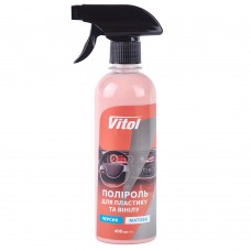 Поліроль для пластику та вінілу VITOL матова 150 мл Персик